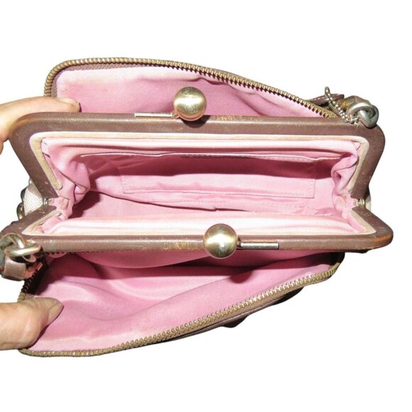 COACH 2009 Parker OP Art Frame Kisslock Triple Compartment Signature Sufflette - Picture 7 of 16